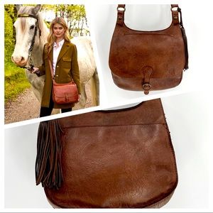 Patricia Nash
Heritage Collection London Saddle Bag embossed leather Brown